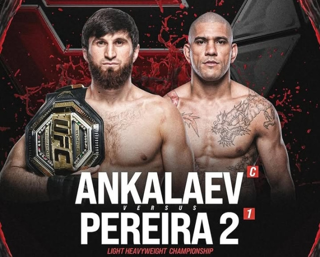 Duel Ankalaev vs Pereira akan memperebutkan sabuk juara kelas berat ringan UFC. [Instagram]
